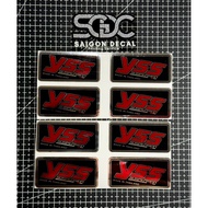 |1 Piece/bag| Heat Pressed Chrome Sticker - YSS Suspension Oil Tank Fork Sticker - Monosock Oil Tank