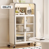 GSlife Kệ Nhà Bếp Có Bánh Xe-Kệ Lò Vi Sóng Đa Năng 60/80cm Kệ Để Đồ Có Từ