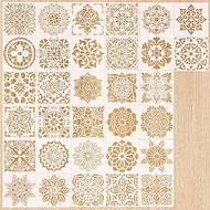Mandala Stencils Set, 15 x 15 cm Drawing Painting Stencils DIY Stencils, Plastic Templates for Scrap