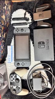 [全套原裝配件] 初版 細電Switch 可 軟改 大氣層 連 Switch Pro Controller 無原盒