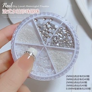 Manicure Jewelry Flat Bottom Diamond Rhinestone Small Pearl Mixed Small Jewelry Nail Wearing Nail Ac