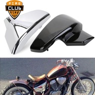 รถจักรยานยนต์ฝาครอบแบตเตอรี่สีดำสำหรับ Honda VLX 600 1999-2008 VT 600 C CD SHADOW VLX Deluxe STEED40