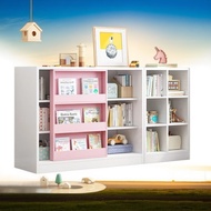 Children's Bookcase Floor Reading Area Sliding Door Primary Student Bookshelf Toy Storage Cabinet Lo