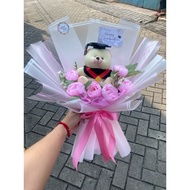 Premium graduation doll bouquet, doll bouquet - graduation bouquet - flower bouquet - graduation bou
