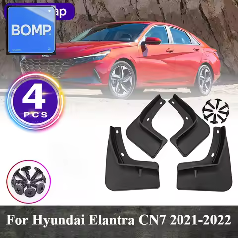 Fit For 4x Mudflap Hyundai Elantra CN7 2021 2022 Avante i30 Sedan Mud Front Rear Anti-splash Mudguar
