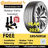 195/50R16 CONTINENTAL UltraContact UC7  (Installation) NEW Tyre Tires Tayar Baru Pasang  RIm 16  WPT NIPPON