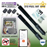 WIFI DNOR 212 ( 4CH 433MHZ )  ( FULL SET )  Swing folding arm motor autogate system