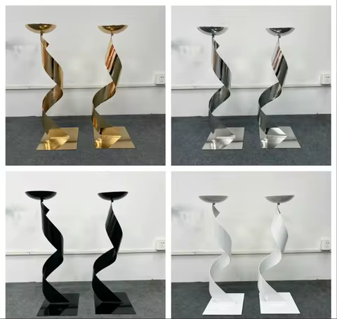 4/5/10pcs Wedding party fashion spiral flower stand wedding hall banquet hall aisle table center tab