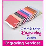Name Engraving Namecard Holder / Customised Business Card Casing / Design B / Christmas Present / Teachers Day Gift