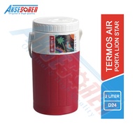 Botol Air Minum Porta Drink Jar Panas Dingin Lion Star [2 L] / Termos Tahan Panas dingin / Tempat Es