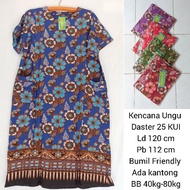 HIJAU UNGU Daster Kencana Purple Ld 120cm Pregnant Friendly Not See Through Kencana Purple Green Label