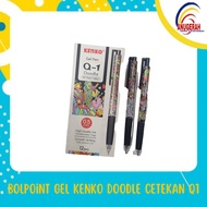 Gel Ballpoint Pen Kenko Q1 Doodle Black Mold (PCS)