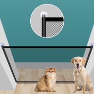 Portable Folding Mesh Door Barrier Pet Safety Gate Fence Pet Dog Cat Gate Safety Guard Safety Enclos