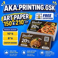 Coupon Printing Shopping Voucher/ Custom Voucher Card/