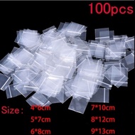 100Pcs/set Mini Zip Lock* Baggies Plastic Packaging Bags Small Plastic Zipper Bag Ziplock Bag