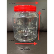 Plastic Bottle Container (Red Lid) NCI 4054 -1pcs