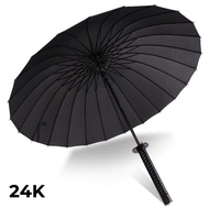 Japanese Samurai Umbrella Ninja Samurai Umbrella Katana Large Black Umbrella - B062 - Black