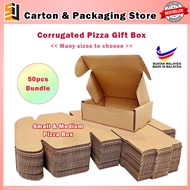 【Packaging Box】【Kotak】 (50pcs)  Gift Box Pizza Box Mail Box Kotak Hantaran Carton Box Parcel Hidden 