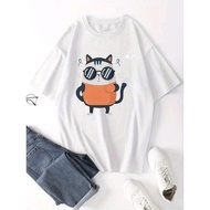 Baju kaos wanita pria jumbo murah oversize baju atasan fashion big size aesthetic kekinian tshirt - 
