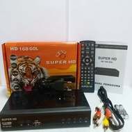 ORIGINAL STB SET TOP BOX TV DIGITAL SUPER HD 168 GOL DV3T2  HARIMAU