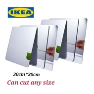 (Can Cut Any Size) IKEA Mirror Lots 30cm*30cm Mirror Sticker DIY Wall Decor/Cermin IKEA Hiasan Dinding