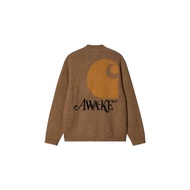 Carhartt WIP x AWAKE NY Cardigan Brown Unused