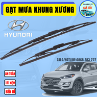 [HYUNDAI ELANTRA] 1 Cặp cần gạt mưa khung xương chổi gạt mưa xe Hyundai elantra gạt kính xe oto than