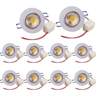 10 Pack 7W 700LM LED COB Recessed Ceiling Downlights,6000K Cool White Ceiling Lights Spotlights,Angle Adjustable [Energy