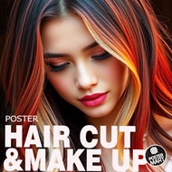HAIR MODEL POSTER HAIR SALON POSTER BARBERSHOP POSTER A1