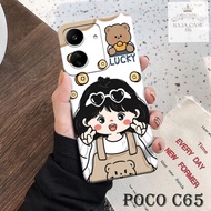 HP Case Latestpoco C65 - Rajacase - cellphone casing poco C65 - Cartoon case Motif - Cellphone prote