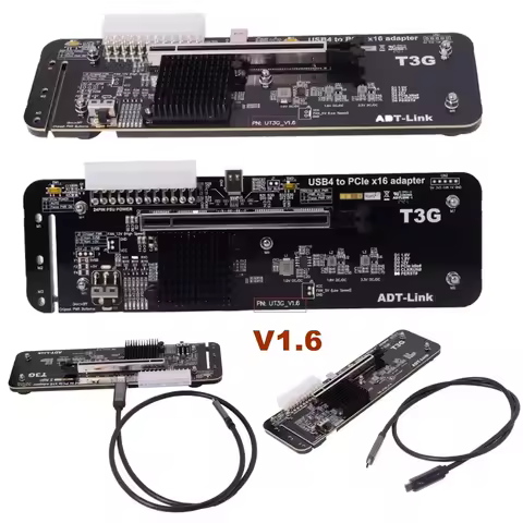 UT3G V1.6 for NUC ITX STX Notebook PC Graphics Card External USB 4.0 to PCIe X16 eGPU Adapter GPU Do