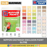 Nippon Paint Easywash Matt Finished Interior Paint 5L / Nippon Easy Wash 5L