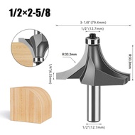 1/2" Shank Bigger Corner Round Over Router Bit