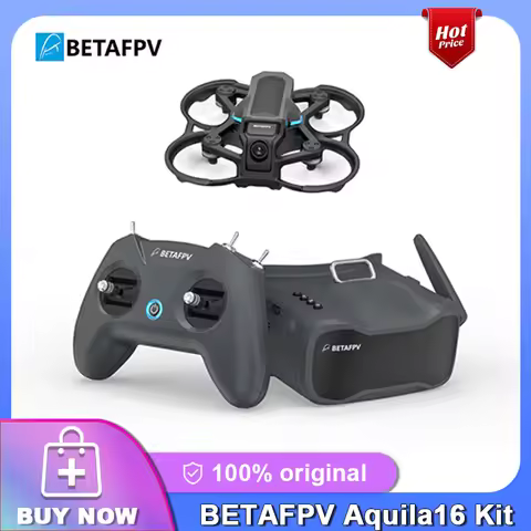 BETAFPV Aquila16 FPV Kit ELRS 2.4G LiteRadio 2 SE VR03 FPV Goggles Aquila 16 25-350mW VTX 1102 18000