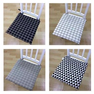 Square canvas chair cushion, CAVAN, chair cushion, office chair, luxurious decor, 2cm thick, 42x42cm