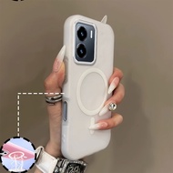 Case For vivo Y16 magnetic suction function 2in1 jelly phone case