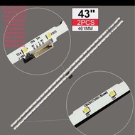 AOT_43_NU7100F_2X28แถบไฟ LED สำหรับ43NU7100 UE43N5570AU UE43NU7100 UN43NU7100 UE43NU7100U BN61-15482