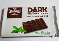 DUTCHE dark bar chocolate (no sugar added with stevia) 100grams