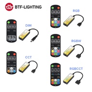 BTF-LIGHTING PWM LED Controller 2.4GHz RF Remote Control for Single Color CCT RGB RGBW RGBCCT LED li