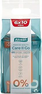 Alcean [Bundle of 6] Antibacterial Wipes 10s x 6 packs