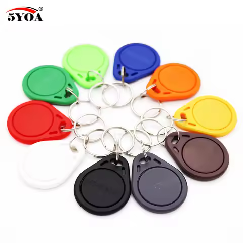 10pcs Number 3 TK4100 EM4100 Badge Read Only 125khz ID Keyfob RFID Tag Tags Porta Chave Card Sticker