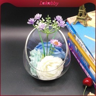 [Lohobby] Slant Cut Bowl Glass Vase Tealight Candle Holder Micro Landscaping Container