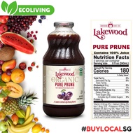 🚛LOCAL SELLER🚛 Lakewood Organic Pure Prune Fresh Pressed Juice 946ml
