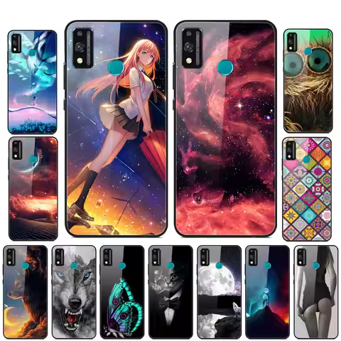 For Honor 9X Lite 2020 Case Honor 9X Lite Cover Tempered Glass Hard Phone Case For Huawei Honor 9X L