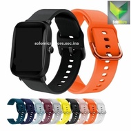 strap smartwatch aukey ls02 tali jam rubber colorful buckle - hitam