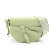 【二手】 LOEWE單肩包 Gate 雙肩包 Mini A650N46X13 淺綠色皮革 Gate 雙肩包 Mini 女款二手 A