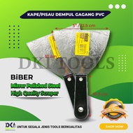 BIBER / GLX / A&Z Scraper Putty Knife Iron PVC & WOOD Handle 1.5" 2" 2.5" 3" 4" 5" Inch