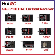 Hotrc 2.4GHz 4/6/8/10 CH F-04BT F-06AT F-08AT F-01AT F-10A Voltage Return Control Gyro Receiver For 