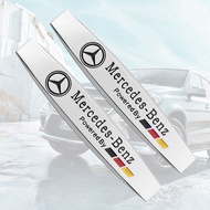 Mercedes Benz AMG Metal Sticker Car Emblem Chrome Stickers Decals Badge Labeling Rear Emblem Badge 2PCS GLE GLC GLS AMG GLK GLA CLS CLA w211 w212 W210 w203 W204 W205 W176 E260 E200 A B C E Class