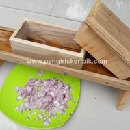 P K4 ALAT PEMOTONG POTONG PISAU UNTUK BAWANG GORENG BAHAN KAYU UKURAN